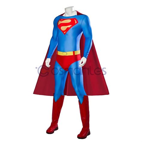 Superman Clark Kent Cosplay Costumes Super Hero Top Level Cosplay