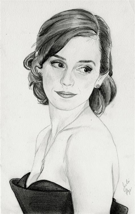 Emma Watson Graphite Drawing By Julesrizz On Deviantart