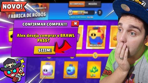 IncrÍvel Comprei O Novo Brawl Pass FÁbrica De RobÔs E Brawl Stars Youtube