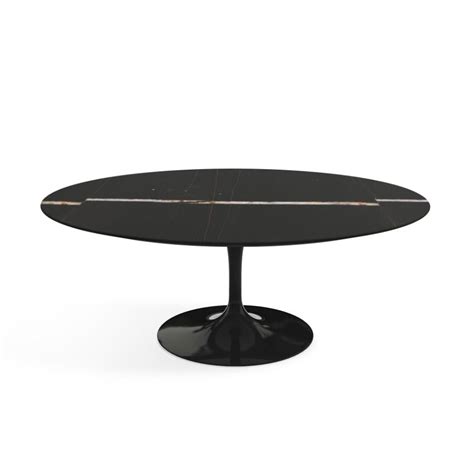 KNOLL Table Basse Ovale TULIP Collection Eero Saarinen 107x70 Cm Base