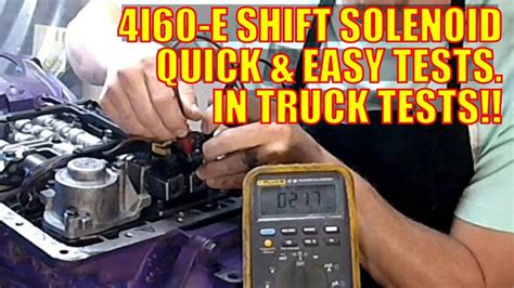 Gm 4l60 E Shift Solenoid Quick And Easy Test Sol A Sol B 1 2 2 3 Youtube