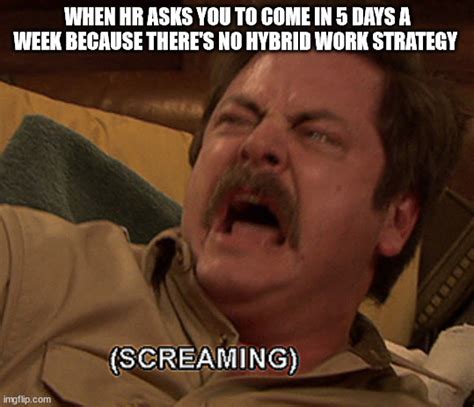 Ron Swanson Screaming Imgflip