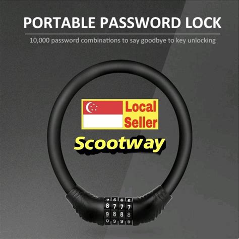 Portable 4 Digits Number Lock - Scootway