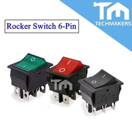 KCD4 KCD 4 Rocker Switch 6 Pin Toggle Illuminated With Light Except