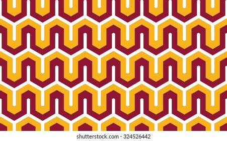 Seamless Luxury Vinous Red Yellow Retro Stock Vector Royalty Free