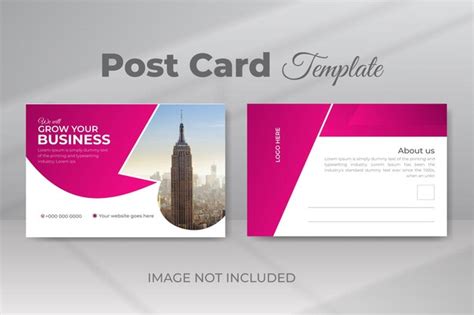 Premium Vector | Corporate business professional double-sided postcard ...