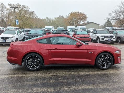 2021 Ford Mustang Gt 37748 Miles 2d Coupe Rapid Red Metallic Tinted Clearcoat Used Ford