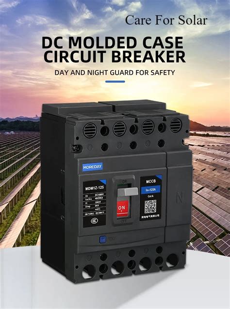 TUV Mark DC MCCB 1500V Electrical Circuit Breakers For Solar System