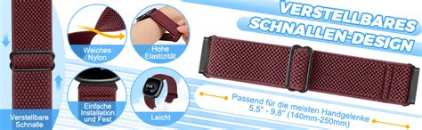 Vodtian Armband Kompatibel Mit Fitbit Versa 4 Versa 3 Fitbit Sense 2