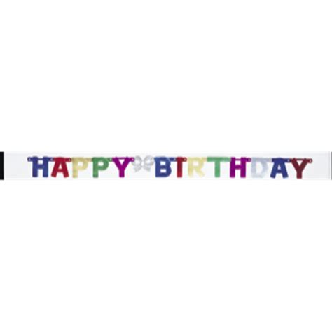 PartyMart. DECOR - HAPPY BIRTHDAY LETTER BANNER