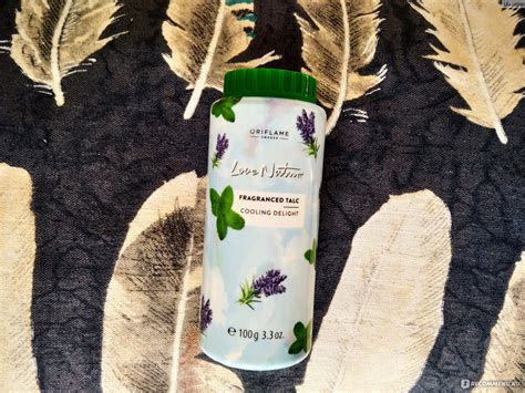 Тальк для тела Oriflame с ароматом лаванды и мяты Love Nature ...