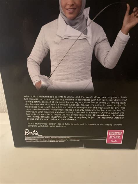 Mattel Barbie Signature Ibtihaj Muhammad Fencing Doll Nib Nrfb