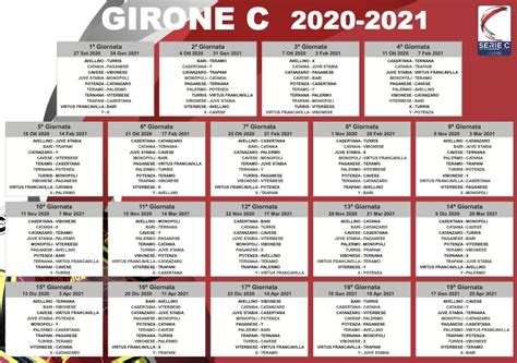 Serie C 2020 21 Il Calendario Completo Del Girone C