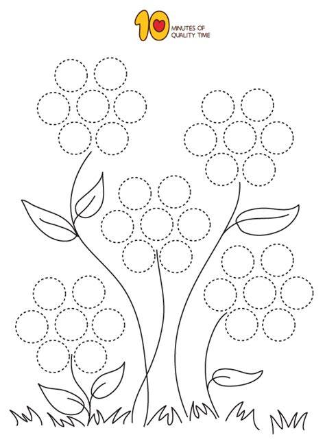 Flower Do A Dot Printable Printable Word Searches