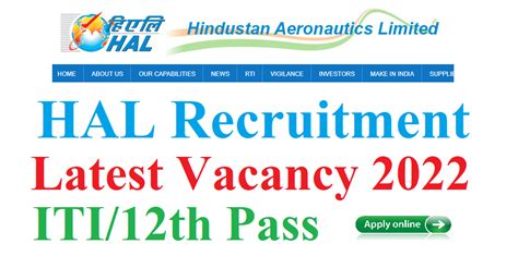 HAL LCA Tejas Division Recruitment 2022 ITI NAC Intermediate Vacancy