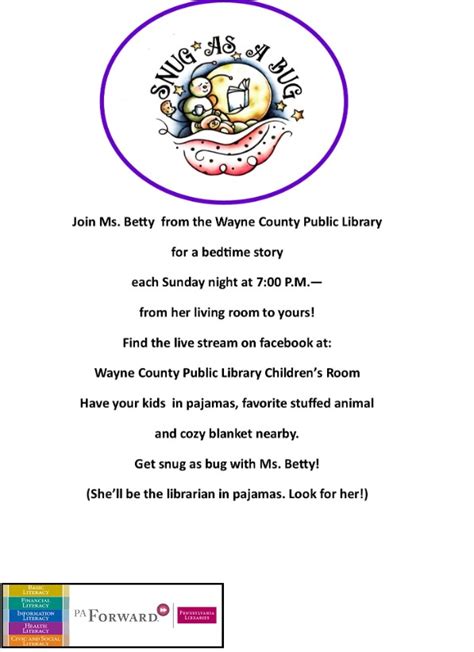 Snug As A Bug Story Time Pennsylvania Library Association