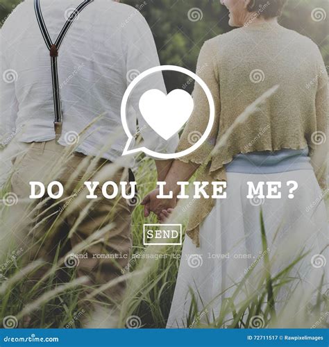 Do You Like Me Valentine Romance Love Toast Dating Concept Stock Image