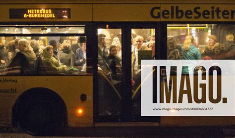 Busline Of Hvv Metrobus Line Omnibus Busline Overcrowded Very