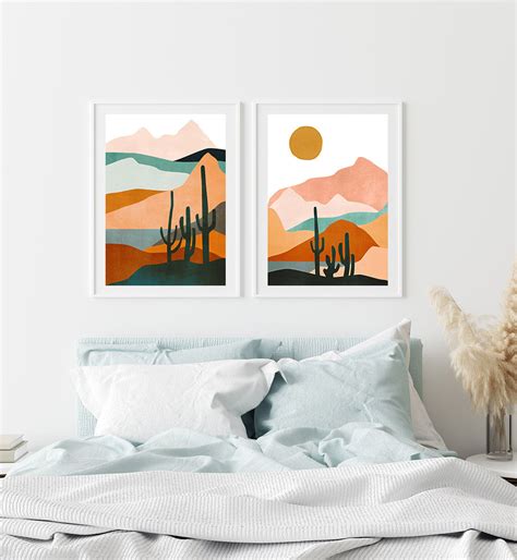 Desert Print Southwestern Decor Desert Art Mountain Print | Etsy