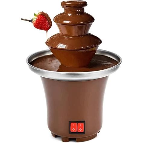 Mini Fontaine À Chocolat Fondue Électrique En Cascade Fondant Au