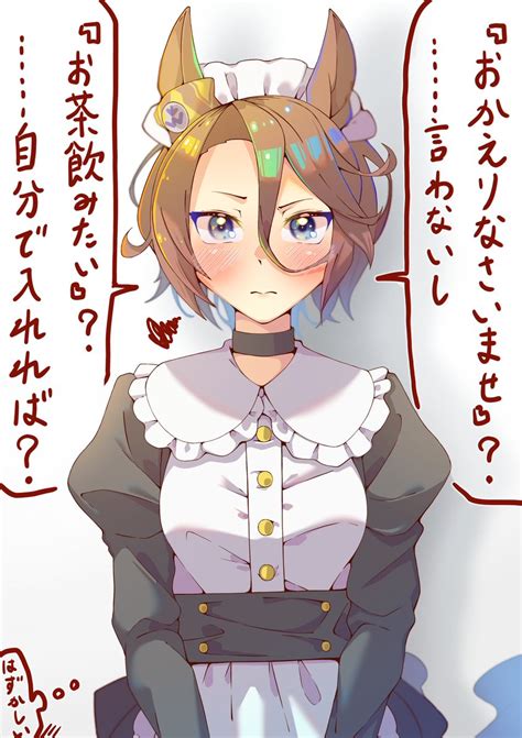 ナリタタイシン「可愛いメイドさんにやさしくされたいな～ ウマ娘 ナリタタイシン 」きぬ絹鼠🐴skeb募集中～！！の漫画