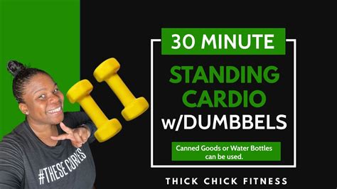 30 Minute Standing Cardio With Dumbbells Youtube