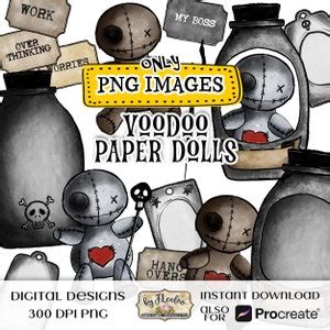 VOODOO DOLLS Halloween PNG Clipart Magic Rites Party Invitations ...