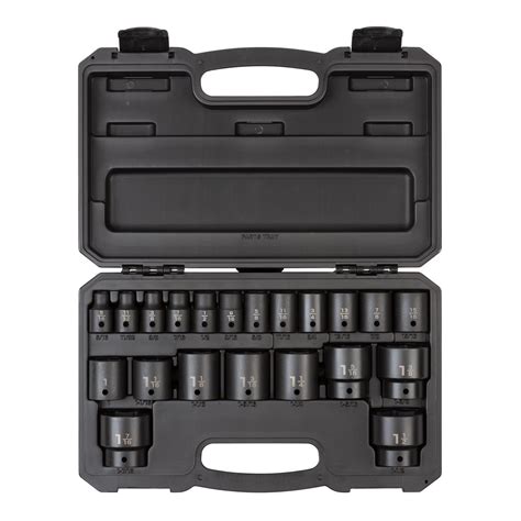 12 Inch Drive 6 Point Impact Socket Set 21 Piece Tekton Sid92302