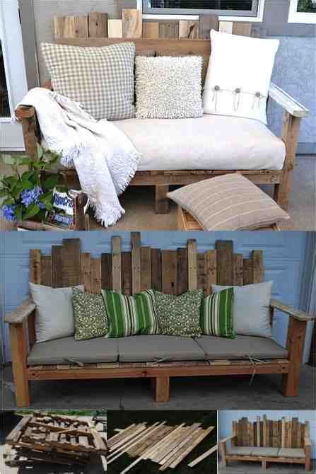 Fantastic Diy Outdoor Pallet Sofa Do It Yourself Fun Ideas