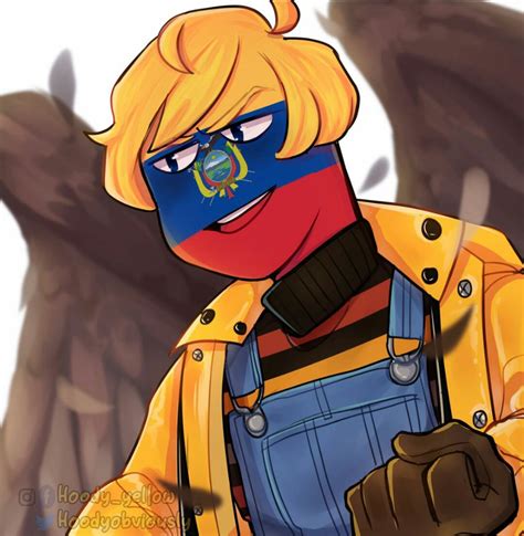 Ecuador Countryhumans Carteles Divertidos Bocetos Bonitos