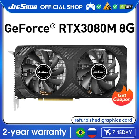 JIESHUO RTX 3080M 8GB Notebook Chip GDDR6 Video Graphics Card NVIDIA