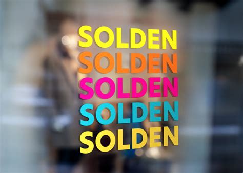 Solden Sticker Tekst Drukletters Online Drukwerk Bestellen Shop