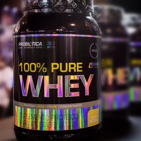 100 Pure Whey 900g Baunilha ProbiÓtica Mundo Sadio I Vida Saudável