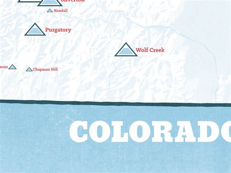 Colorado Ski Resorts Map Poster Best Maps Ever