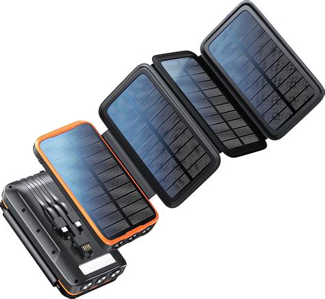 Batterie Externe Solaire Mah Chargeur Solaire Avec Panneau