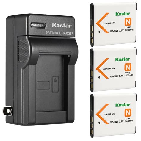 Kastar 3 Pack Battery And Ac Wall Charger Replacement For Sony Cyber Shot Dsc W730 Cyber Shot