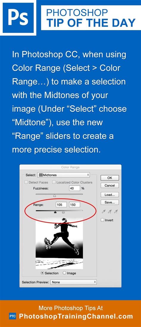 Color Range Midtone Slider Photoshop Tips Photoshop Instruction