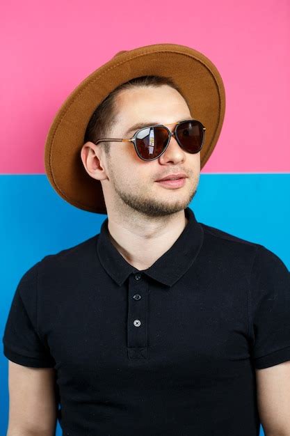 Premium Photo Portrait Of An Elegant Man In Black Polo Sunglasses