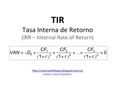 Descubre cómo calcular la TIR en solo 3 pasos fácilmente Fórmula de