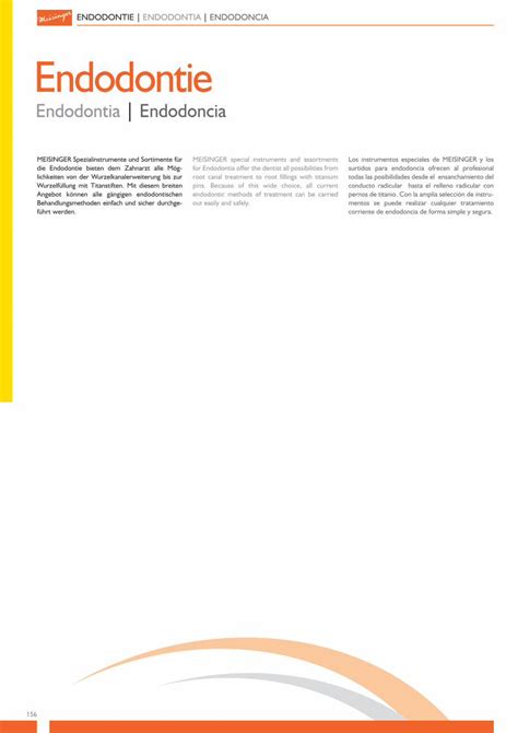 PDF ENDODONTIE ENDODONTIA ENDODONCIA Endodontiemeisinger De Files