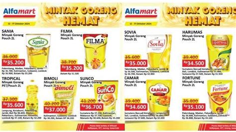 Promo Minyak Goreng Hemat Alfamart Hingga 17 Oktober 2024 Cek Juga