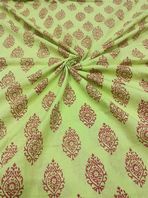 Hand Block Printed Cotton Fabrics At Rs Meter Hand Block