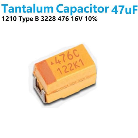 Type B Solid Tantalum Smd Chip Capacitors Uf V C Tent