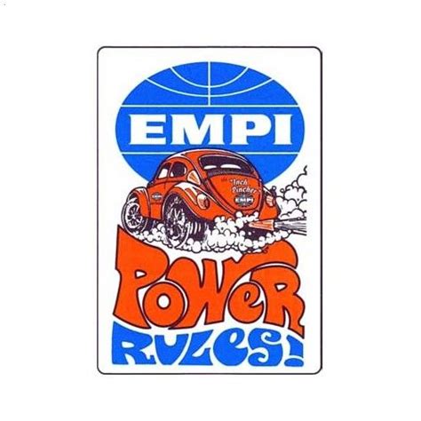 Autocollant Empi Power Rules Autocollant Autocollant Stickers