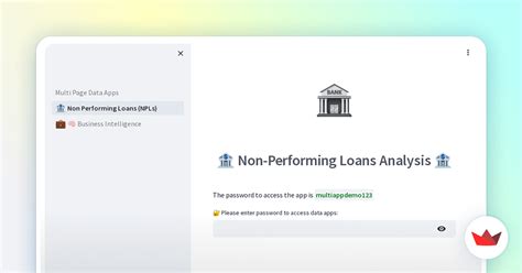 Non Performing Loans Npls Analysis App Show The Community Streamlit