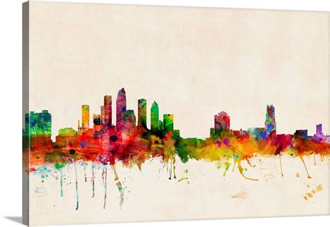 Tampa Skyline Wall Art, Canvas Prints, Framed Prints, Wall Peels ...