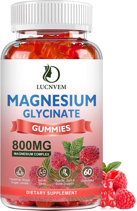 Amazon Sugar Free Magnesium Glycinate Gummies 500mg Magnesium