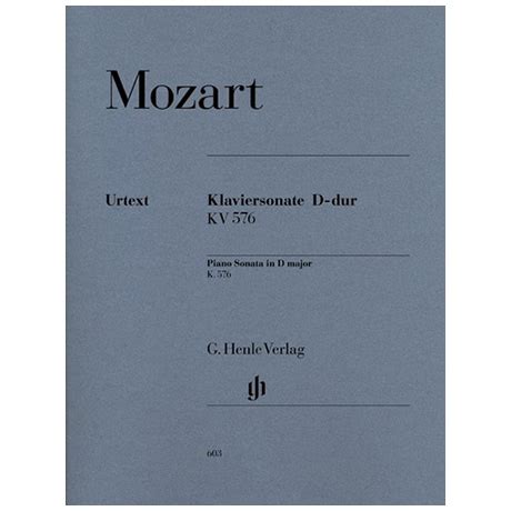 Mozart W A Klaviersonate D Dur Kv Klaviernoten Jetzt Bei