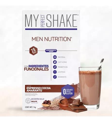 Proteína My Perfect Shake Men Sabor Espresso Cocoa 1 Kg Meses Sin