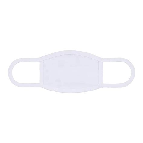 Sublimation Face Mask All White The Crafty Shed